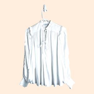 Reset by Jane Karissa White Ruffle Blouse